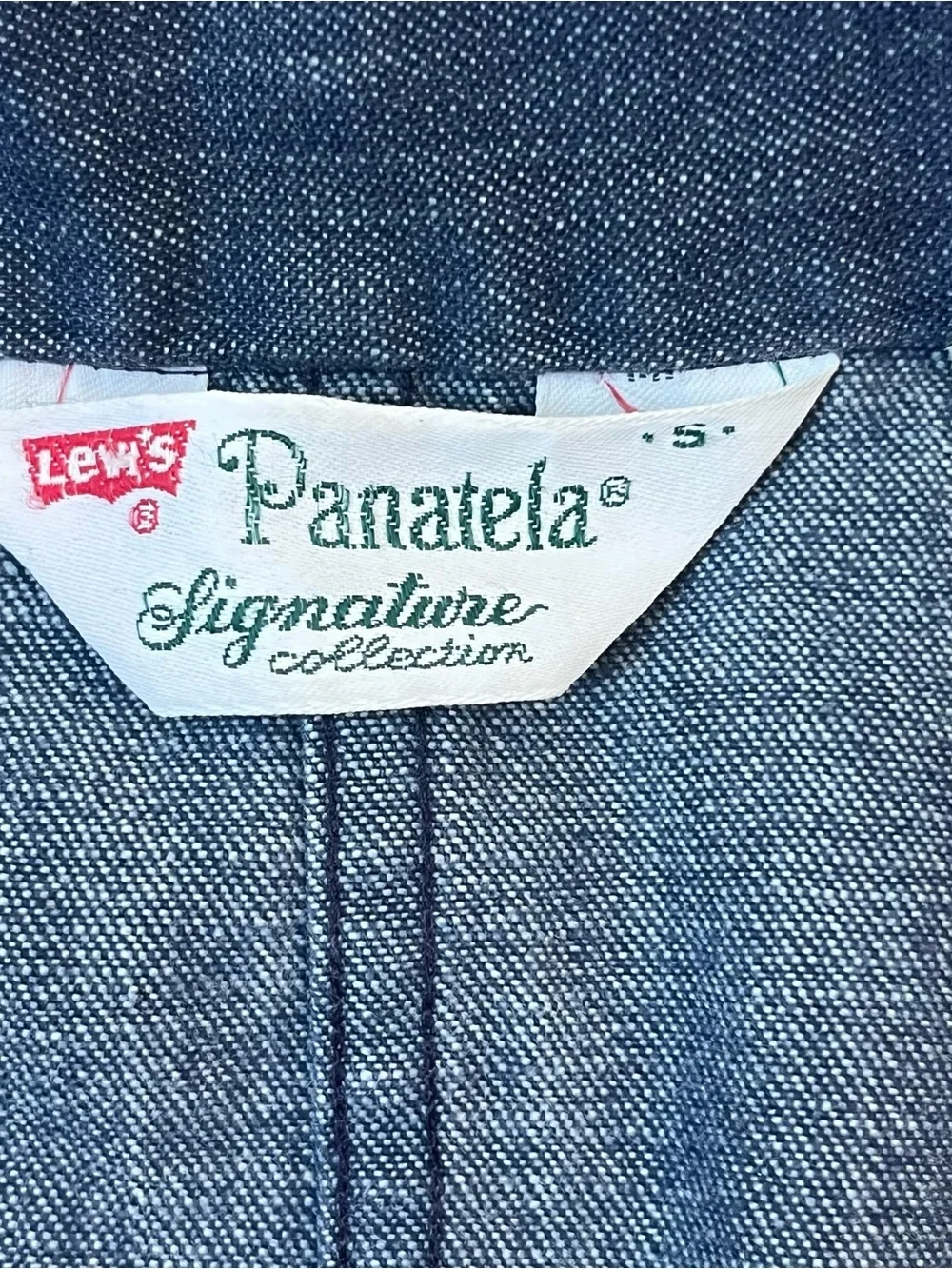 Vintage 70s Levis Panatela Signature Collection Denim Shirt Jacket Epaulets S